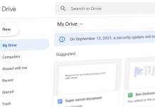 Google Drive security update 2021