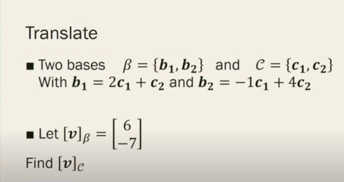 linear algebra problem