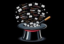 magic hat with computer code