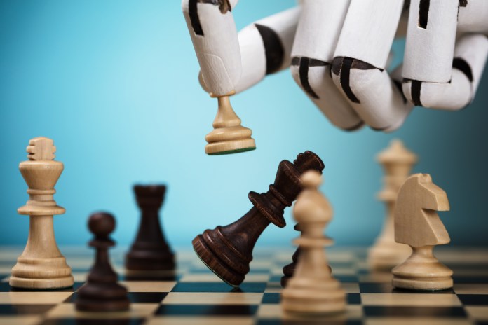 Robot Playing Chess