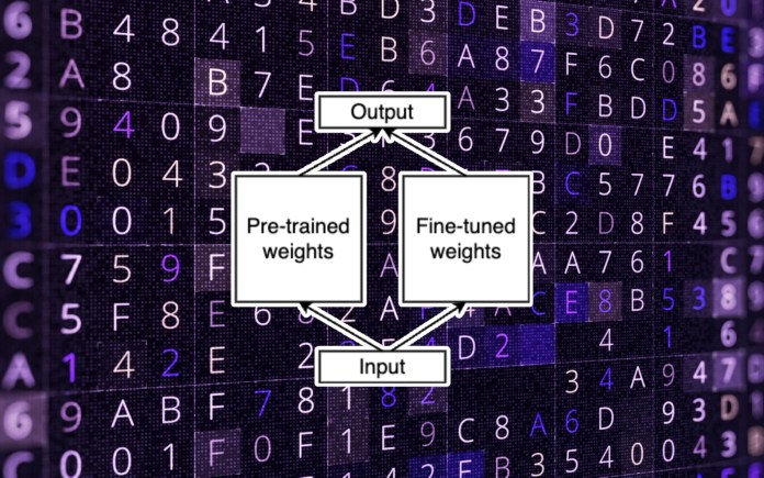 splitting weights during ML fine-tuning