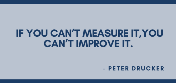 If you can't measure it, you can't improve it.